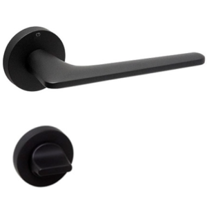 Set maner usa baie Gigi, cu rozeta rotunda, finisaj negru mat #A51139191124