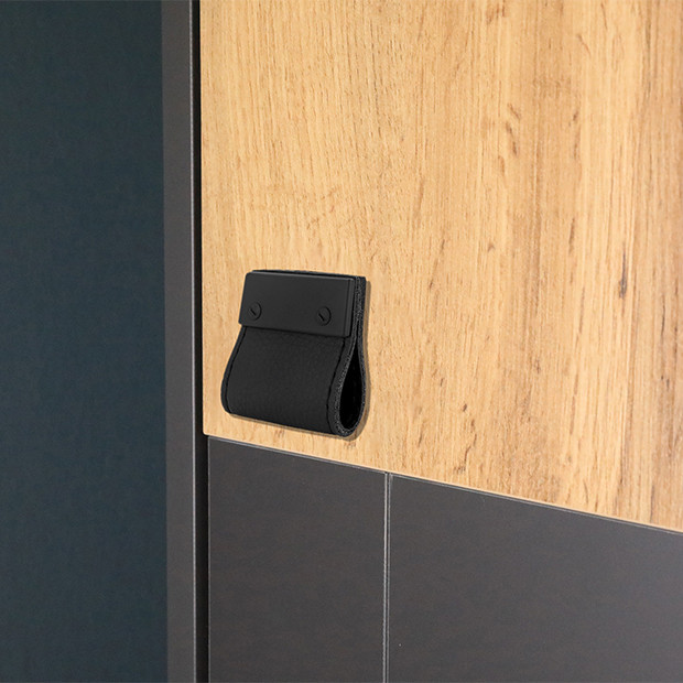 Buton mobila din piele SIRO, #LE016-50LS24GL53 - imagine 3