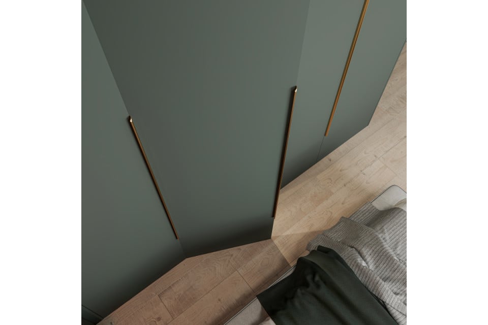 Maner mobila 1200mm HEXA Long, finisaj Auriu periat #UA-HEXA-1200-22 - imagine 2