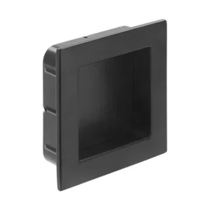 Buton ingropat negru mat Siro #2152-46PB12