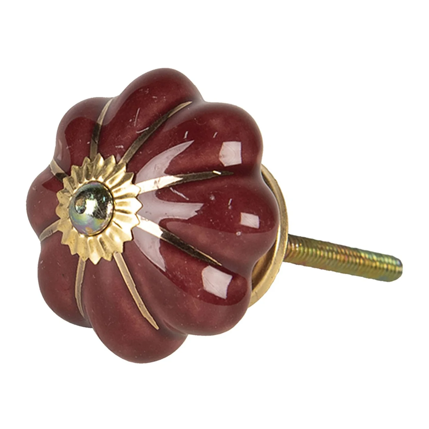 Buton pentru mobilier ceramic, Clayre&Eef, #64503