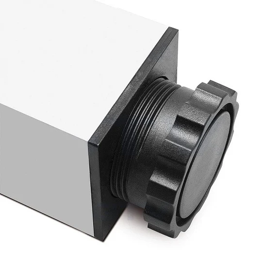 Picior masa metalic, H710, 60x60mm, aluminiu - imagine 2