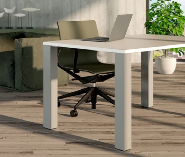 Picior masa 80x80mm, H710 mm, aluminiu - imagine 2