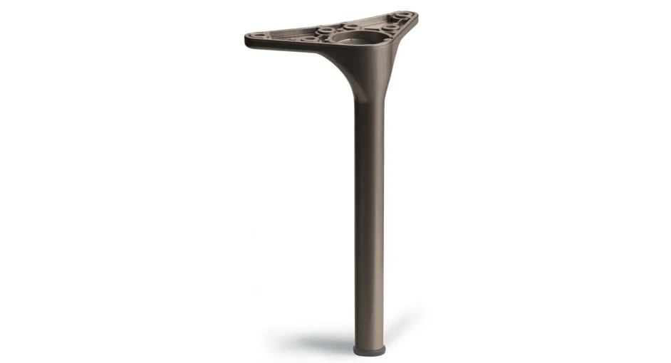 Picior mobila 202, H120mm, finisaj bronz