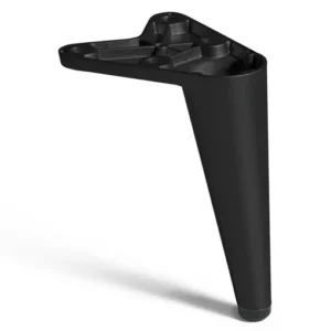 Picior mobila 220, H100mm, finisaj negru mat